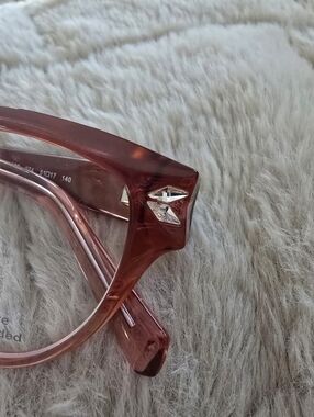Swarovski SK5266 074 Pink Red Ombre Round Cateye Eyeglasses Frame 51-17-140